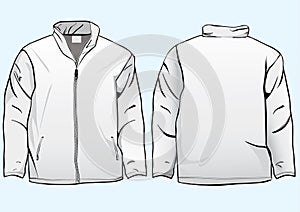Men's jacket or sweatshirt template