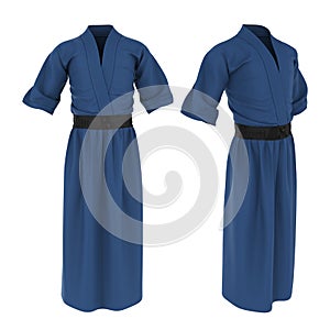 Men`s Kimono Yukata Isolated