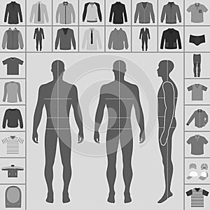 Men`s clothing set photo