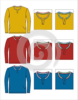 Men`s Polo shirt template