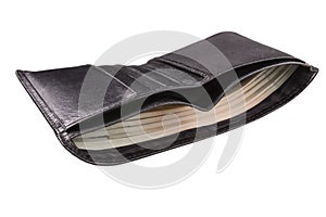 Men`s purse with money