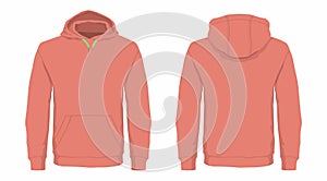 Men`s red hoodie