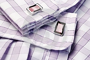 MenÃ¯Â¿Â½s shirt with cufflinks photo