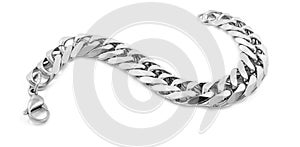 Men`s silver bracelet - Stainless Steel