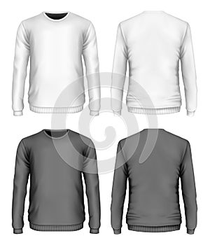 Men`s sweater black and white variants.