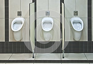 Men's toilet with urinals