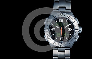 Men`s watch with titanium strap