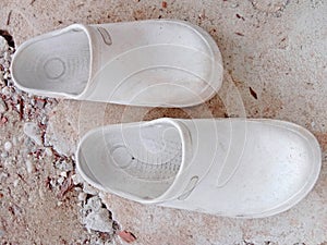 Men's white footwear with an attractive design