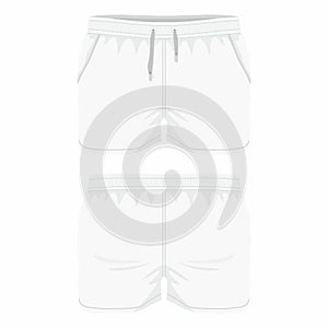 Men`s white sport shorts