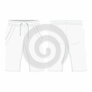 Men`s white sport shorts