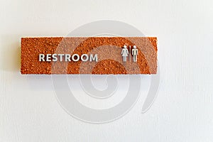 Men& x27;s and Women& x27;s Restroom Sign