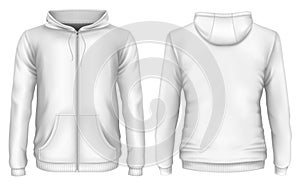 Men`s zip-up hoodie