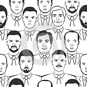 Men seamless pattern vector