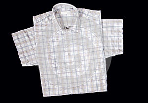Men shirt with short sleeves