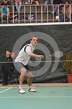 Men singles badminton