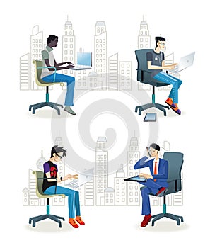 Men Sitting in the Office2 photo