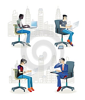 Men Sitting in the Office2
