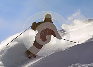 Men on ski