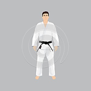 Men in sport wear judo and jiu-jitsu photo