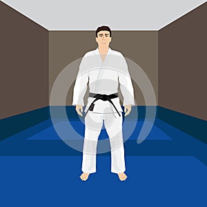 Men in sport wear judo and jiu-jitsu photo