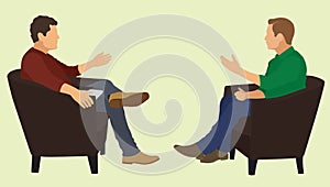 Men Talking With Each Other