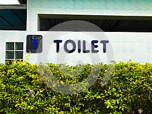 Men toilet sign in a school
