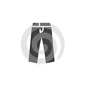 Men Trousers vector icon