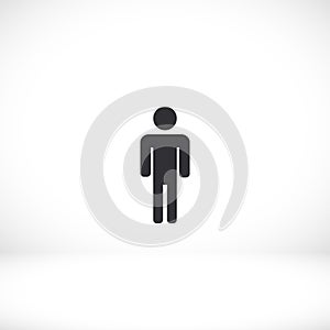 men vector icon . Lorem Ipsum Flat Design