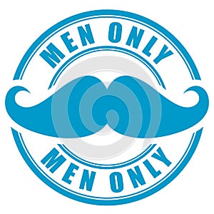 Men only vector sign