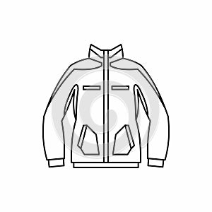 Men winter jacket icon, outline style