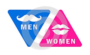 Men and women restroom sign