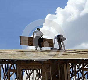 Men working on roof top