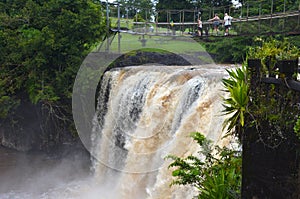 Mena Creek Falls in Paronella Park in Queenland Australia