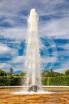 Menager fountain in in the western path of Lower park of Peterhof photo