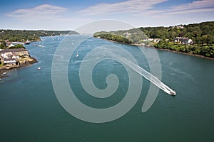 The Menai Strait near the small town of Menai Bridge