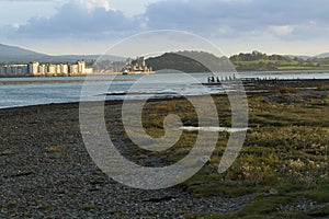 Menai Straits and Caernarfon at Sunset