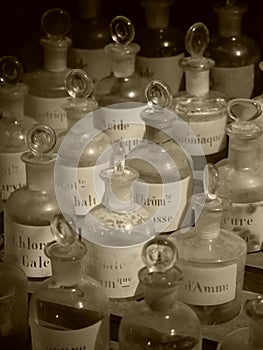 Mendeleev in bottles photo