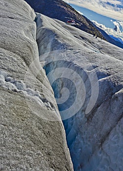 Mendenhall glacier cracks