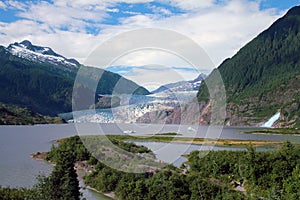 Mendenhall Glacier and Falls