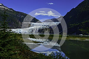 Mendenhall Glacier in Juneau, Alaska photo