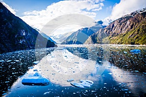 Mendenhall Glacier in Juneau Alaska