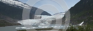 Mendenhall Glacier Panorama Near Juneau Alaska photo