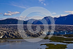 Mendenhall glacier view from above