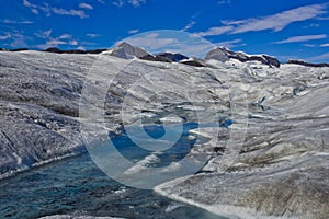 Mendenhall glacier water flow