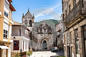 Mendicant Spanish Gothic landmark. Santo Domingo Church and Convent. Ribadavia, Spain