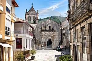Mendicant Spanish Gothic landmark. Santo Domingo Church and Convent. Ribadavia, Spain