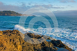 Mendocino Headlands Spring Sunset Surf