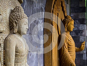 Mendut Buddhist Monastery, Borobodur, Indonesia photo