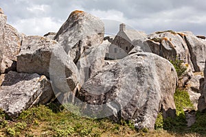 Meneham house - famous landmark in Brittany / France