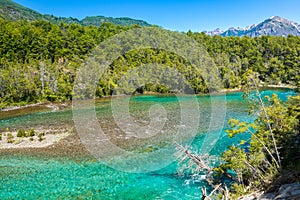 Menendez river, Los Alerces National park in Patagonia, Argentina